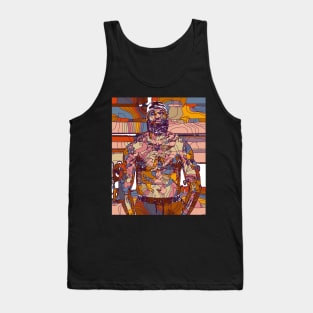 Shirtless Lebron James Geometric Art Tank Top